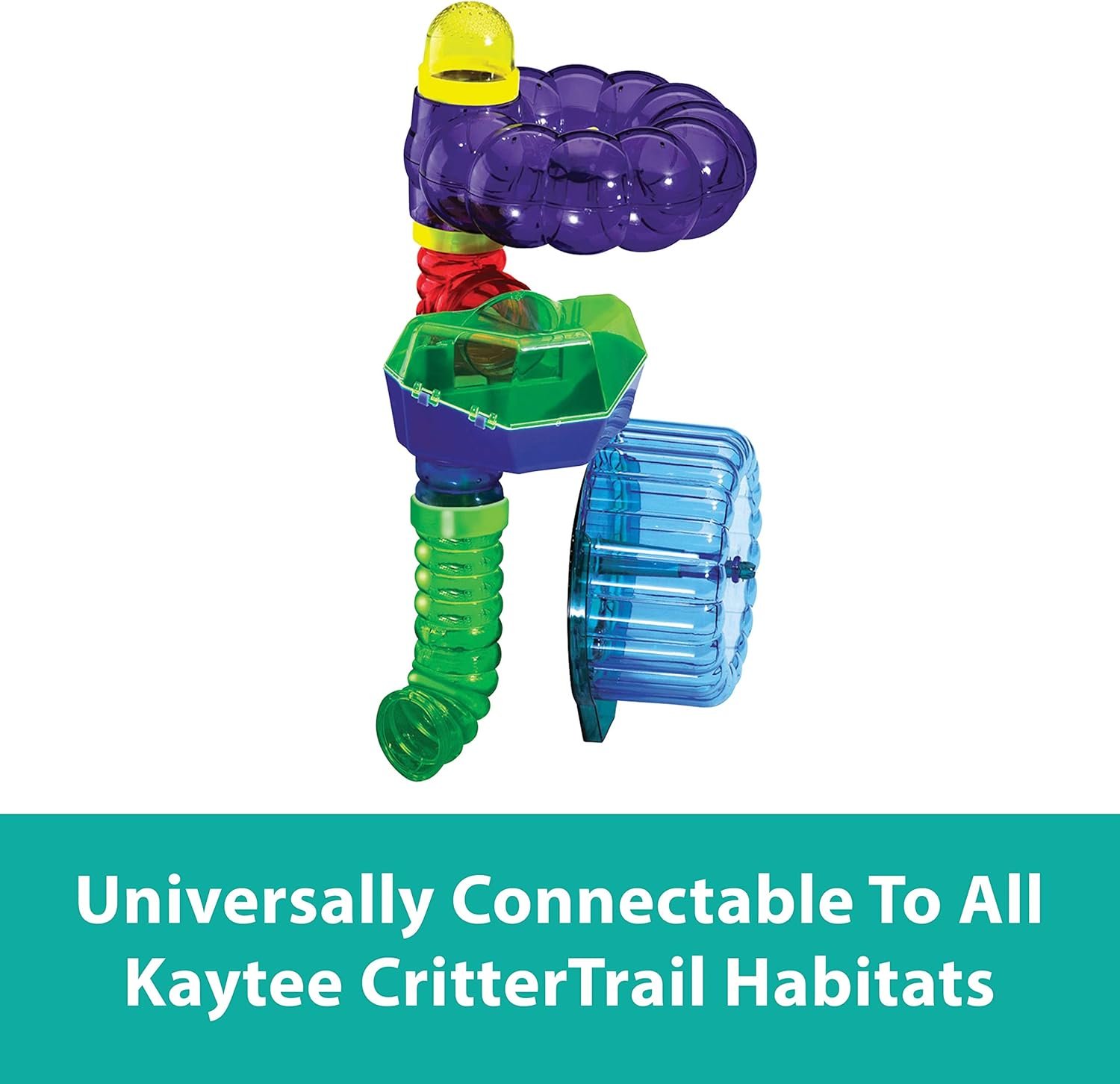 Kaytee CritterTrail Fun-nel Activity Accessory Kit Small Animal Habitat Tubes - Image 4