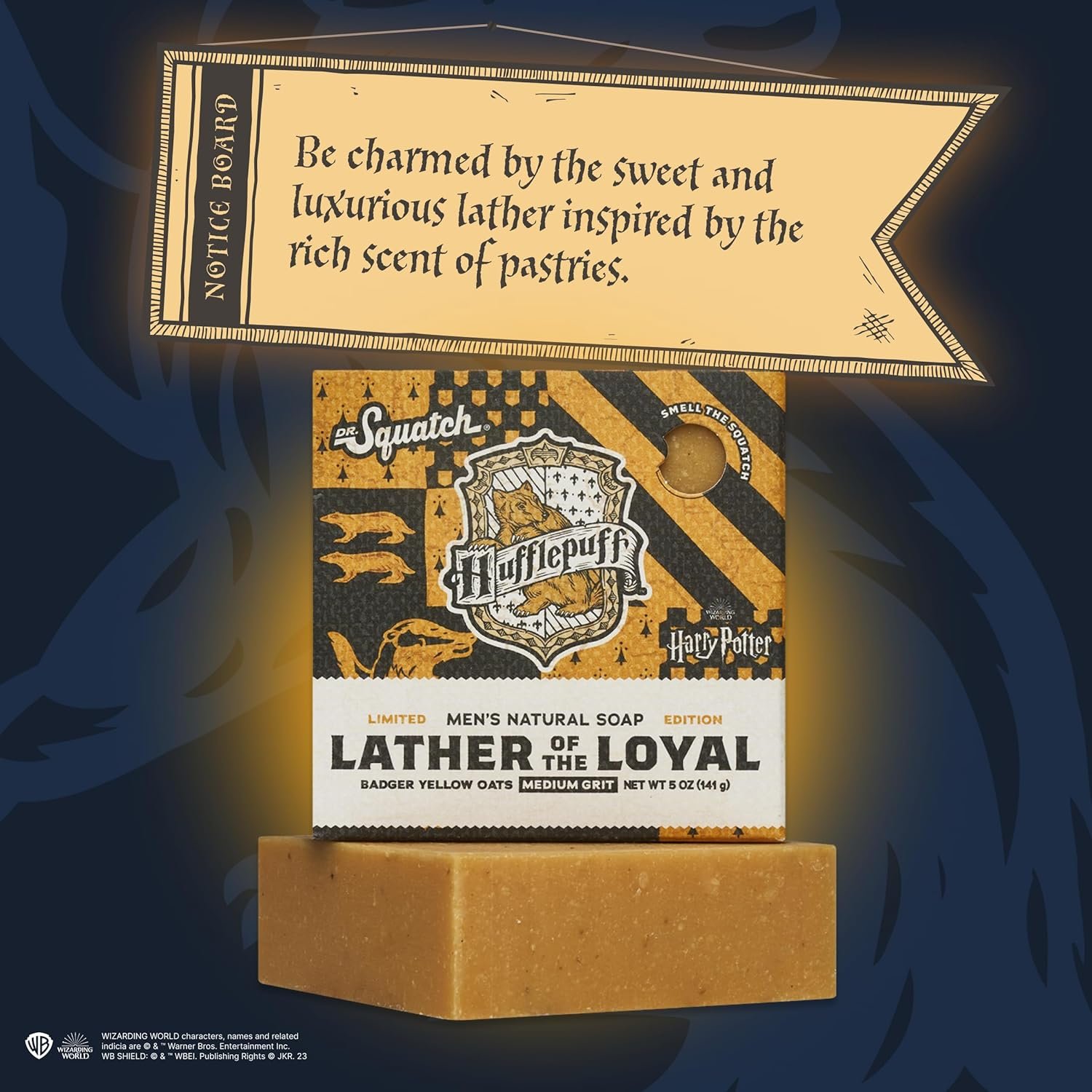 Dr. Squatch Harry Potter Collection with Collector's Box - Men's Natural Bar Soap 4 Pack Bundle and Collector's Box - Soap inspired by Gryffindor, Slytherin, Ravenclaw, and Hufflepuff - Image 7