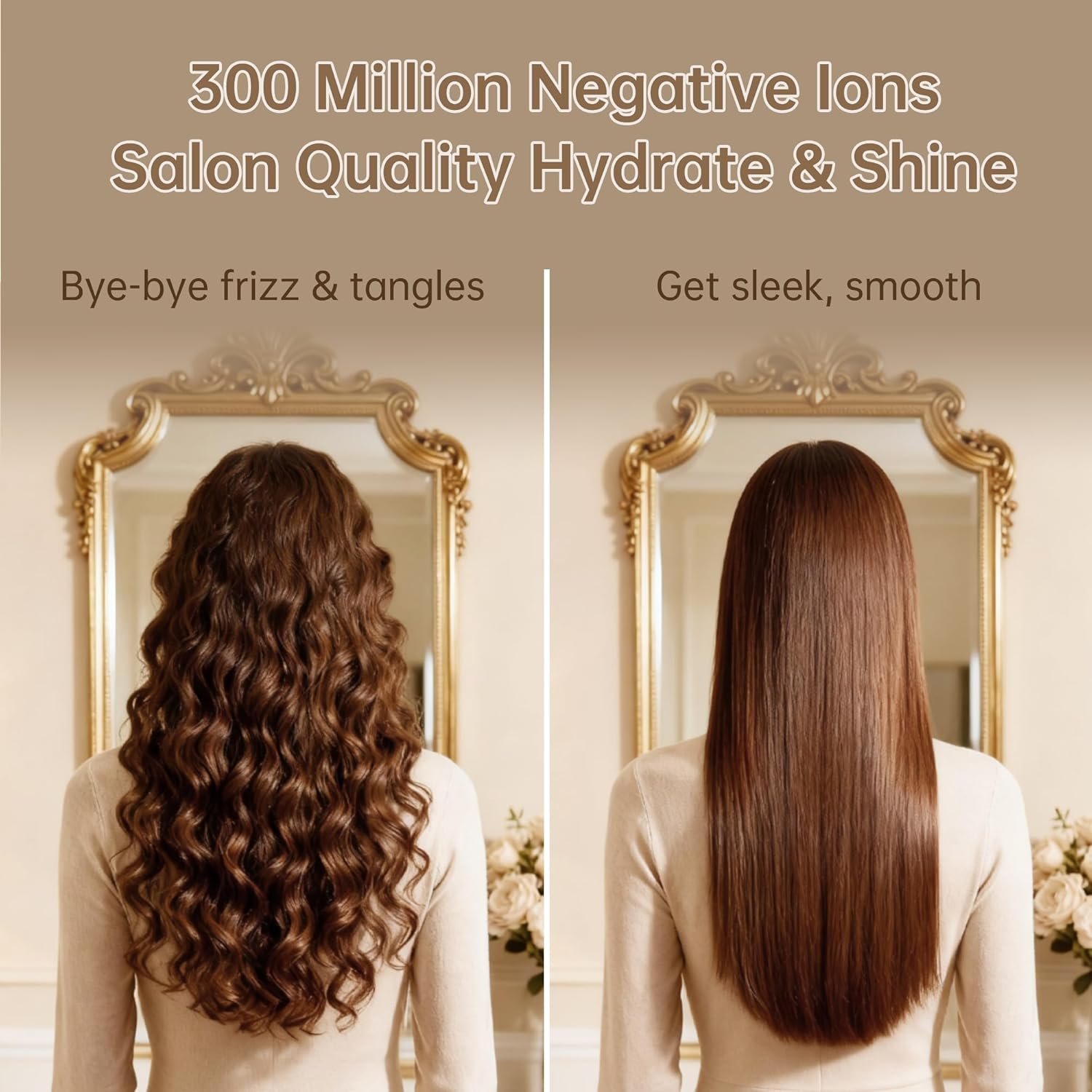 CONFU Blow Dryer Professional Hairdryer - 1875 Watt Powerful Blowdryer Fast Drying for Women & Men - Salon Ionic Hair Dryer with Diffuser for Curly & Wavy Hair (7.7ft Cord) - Image 7