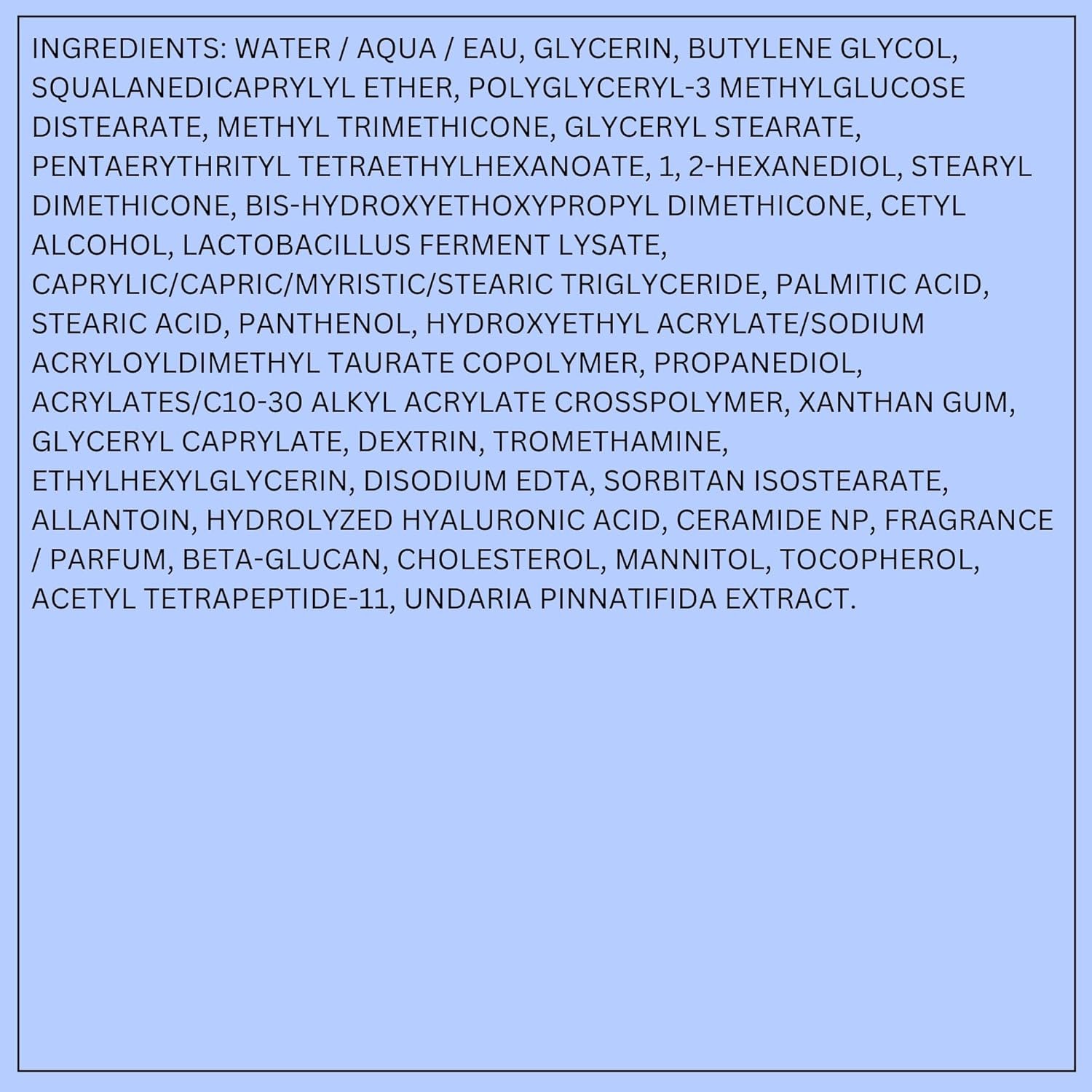 LANEIGE Water Bank Blue Hyaluronic Cream Moisturizer: Hydrating Korean Face Cream with Squalane & Ceramide for Skin Barrier Support, Dermatologist-Tested - Image 12