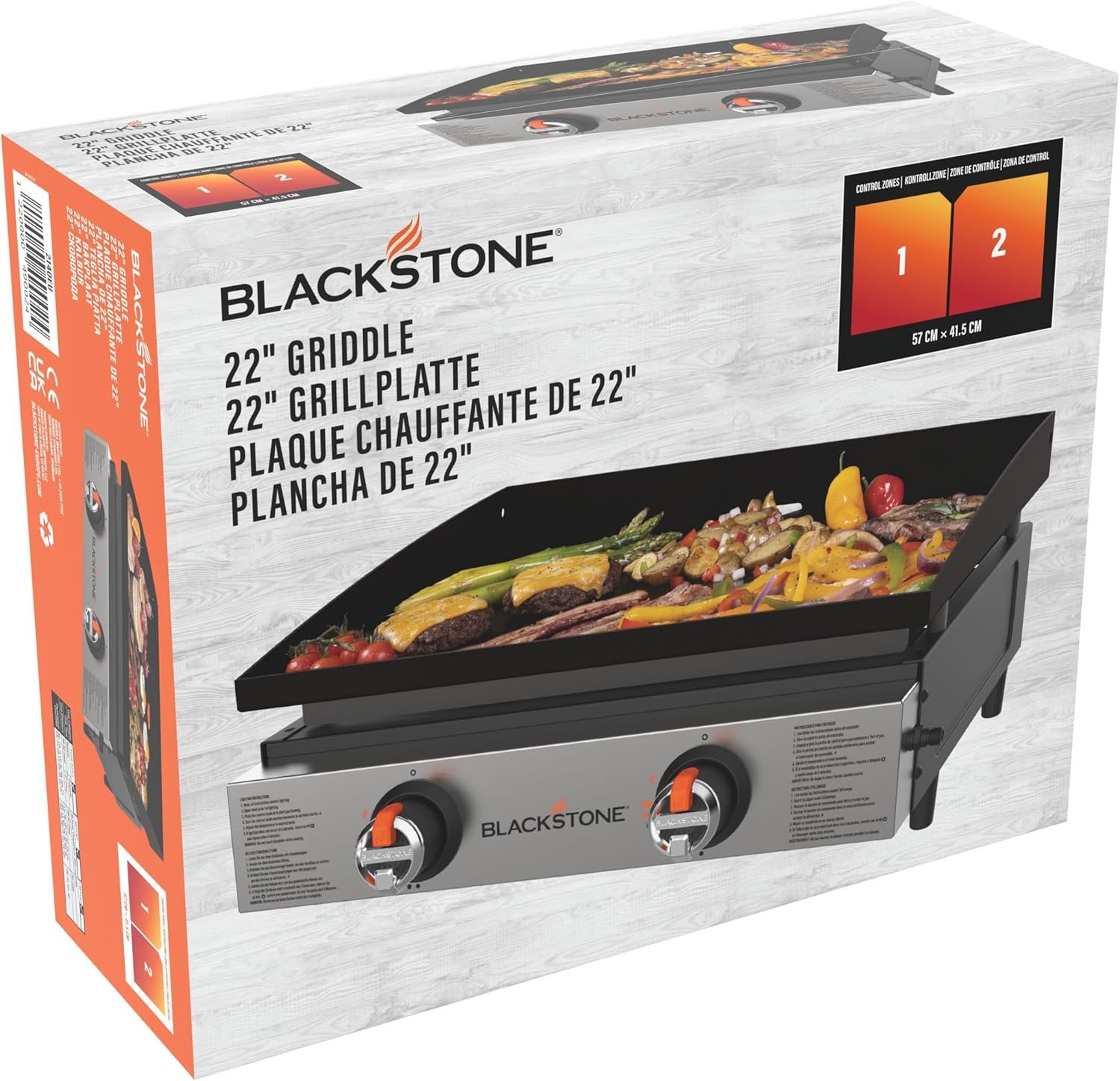 Blackstone 22 Inch Griddle Table Grill with 2 Burners - Image 8