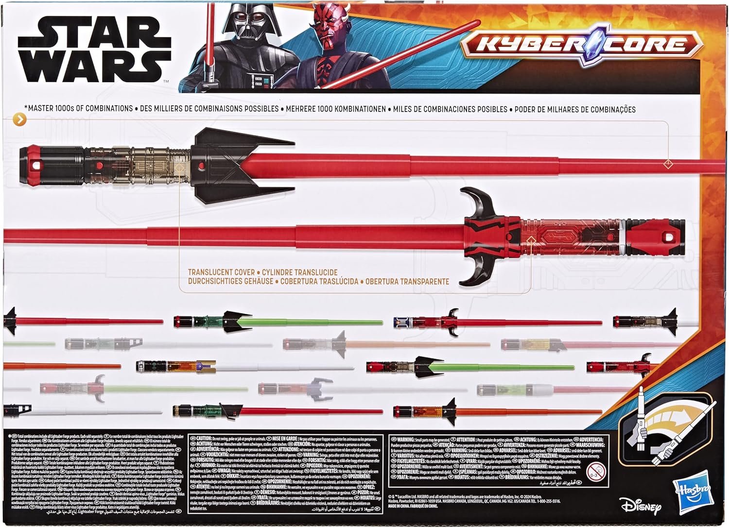 STAR WARS Lightsaber Forge Kyber Core Dark Side Villains Pack, Darth Vader & Darth Maul Customizable Lightsabers, Toys for 4 Year Old Boys & Girls & Up - Image 6