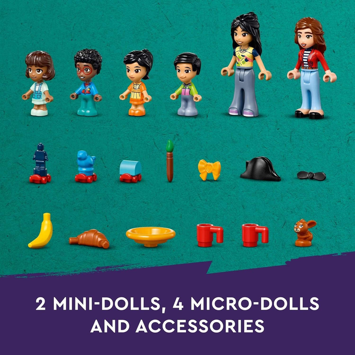 LEGO Friends Heartlake City Preschool Classroom Toy for Kids, Creative Pretend Play for Girls and Boys Ages 4 Years Old and Up, Comes with 2 Mini Dolls and 4 Micro Dolls, 42636 - Image 3