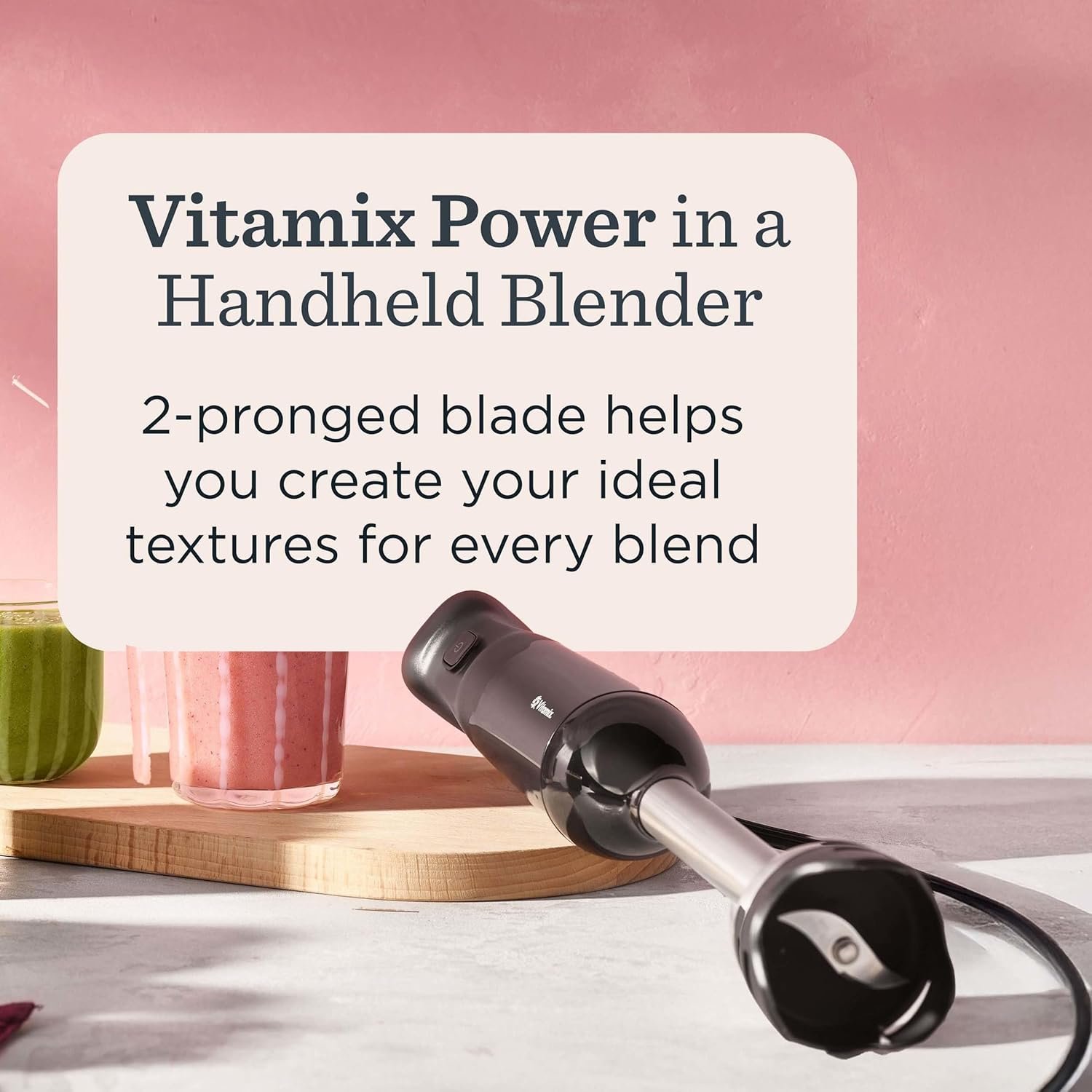 Vitamix 2-Speed Immersion Blender + Whisk Attachment, Professional-Grade Hand Blender with 350-Watt Motor and Stainless-Steel Blade, Black - Image 7