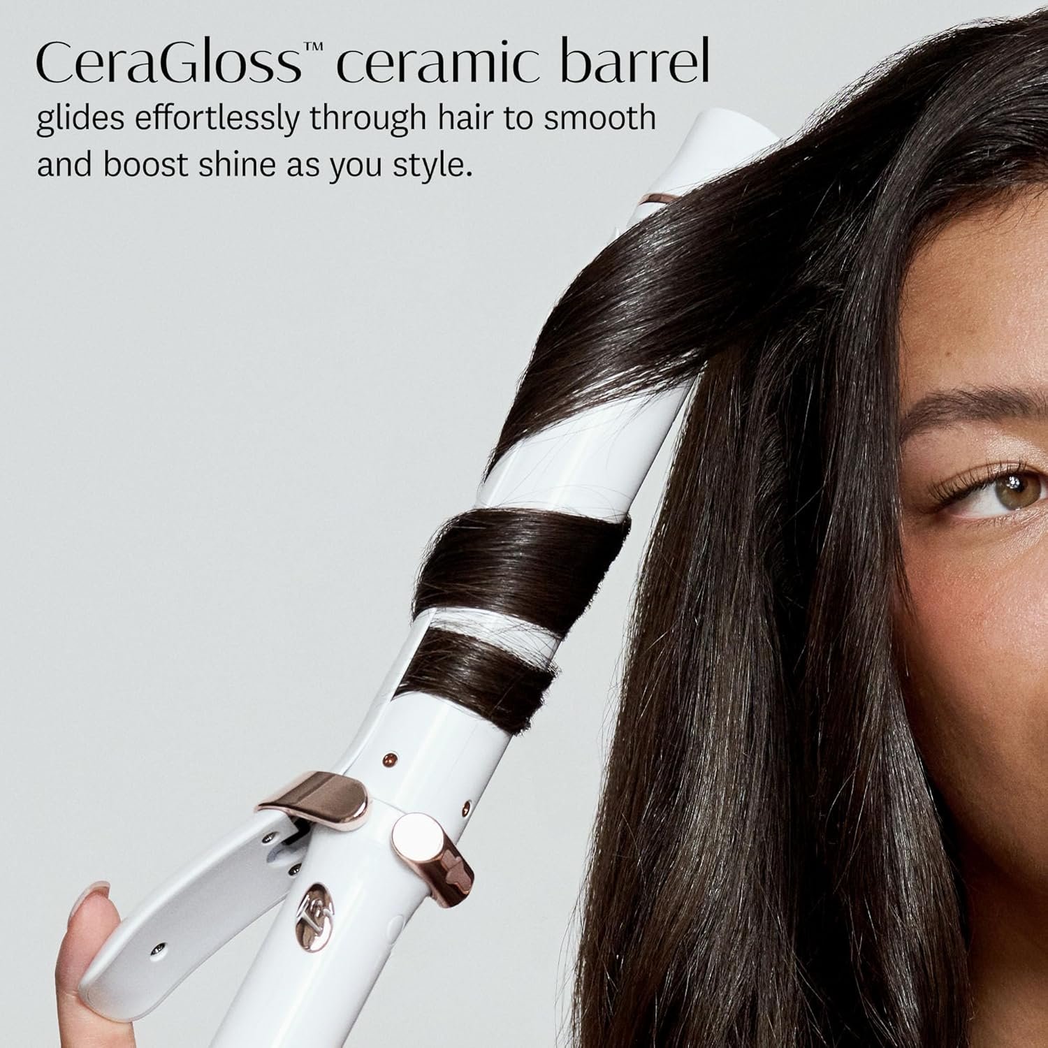 T3 SinglePass Curl X Extra-Long Barrel 1", 1.25", 1.5" Curling Iron with 9 Heat Settings and Ceramic Barrel for Fast Styling and Lasting Results on All Hair Types - Image 8