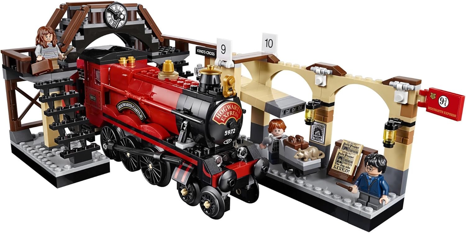LEGO Harry Potter Hogwarts Express 75955 Toy Train Building Set includes Model Train and Harry Potter Minifigures Hermione Granger and Ron Weasley (801 Pieces) - Image 4