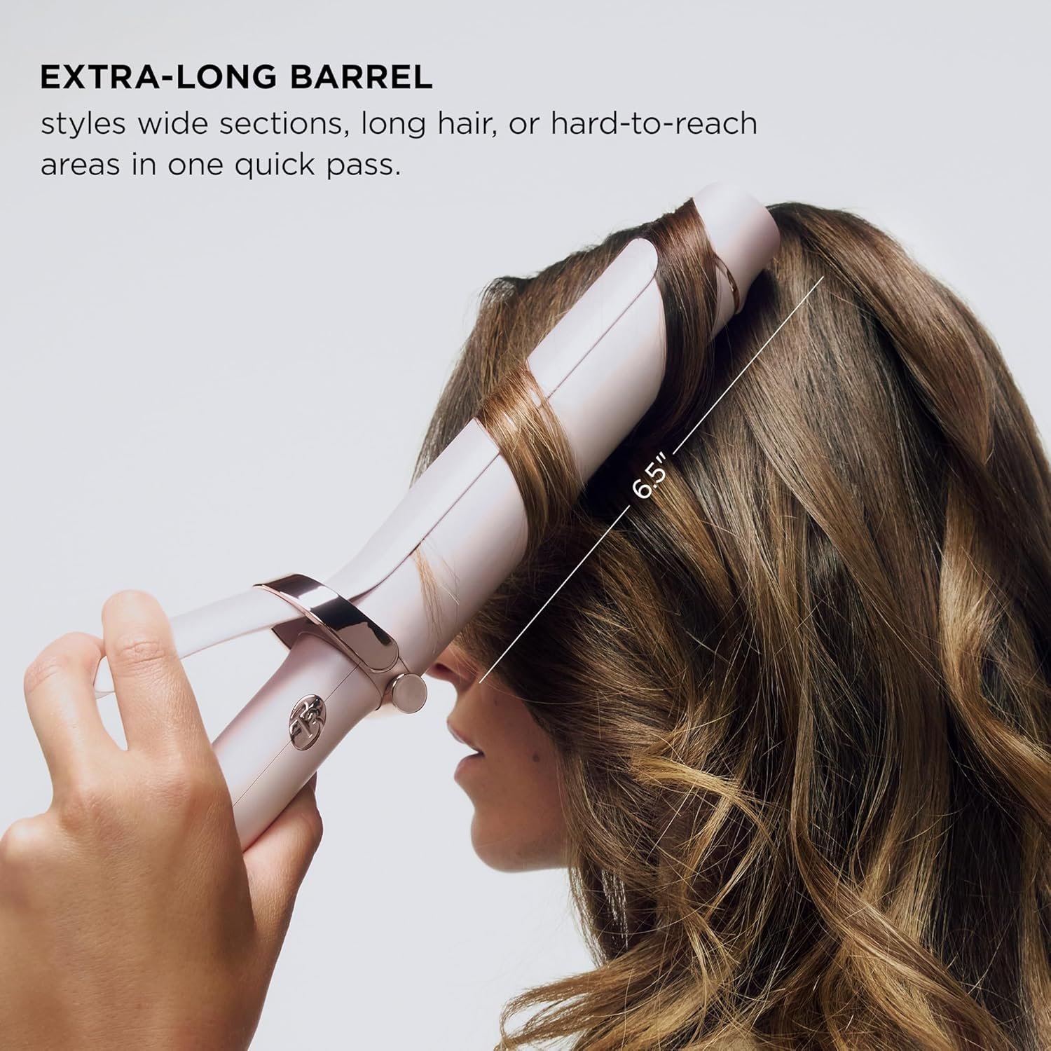 T3 SinglePass Curl X Extra-Long Barrel 1", 1.25", 1.5" Curling Iron with 9 Heat Settings and Ceramic Barrel for Fast Styling and Lasting Results on All Hair Types - Image 2
