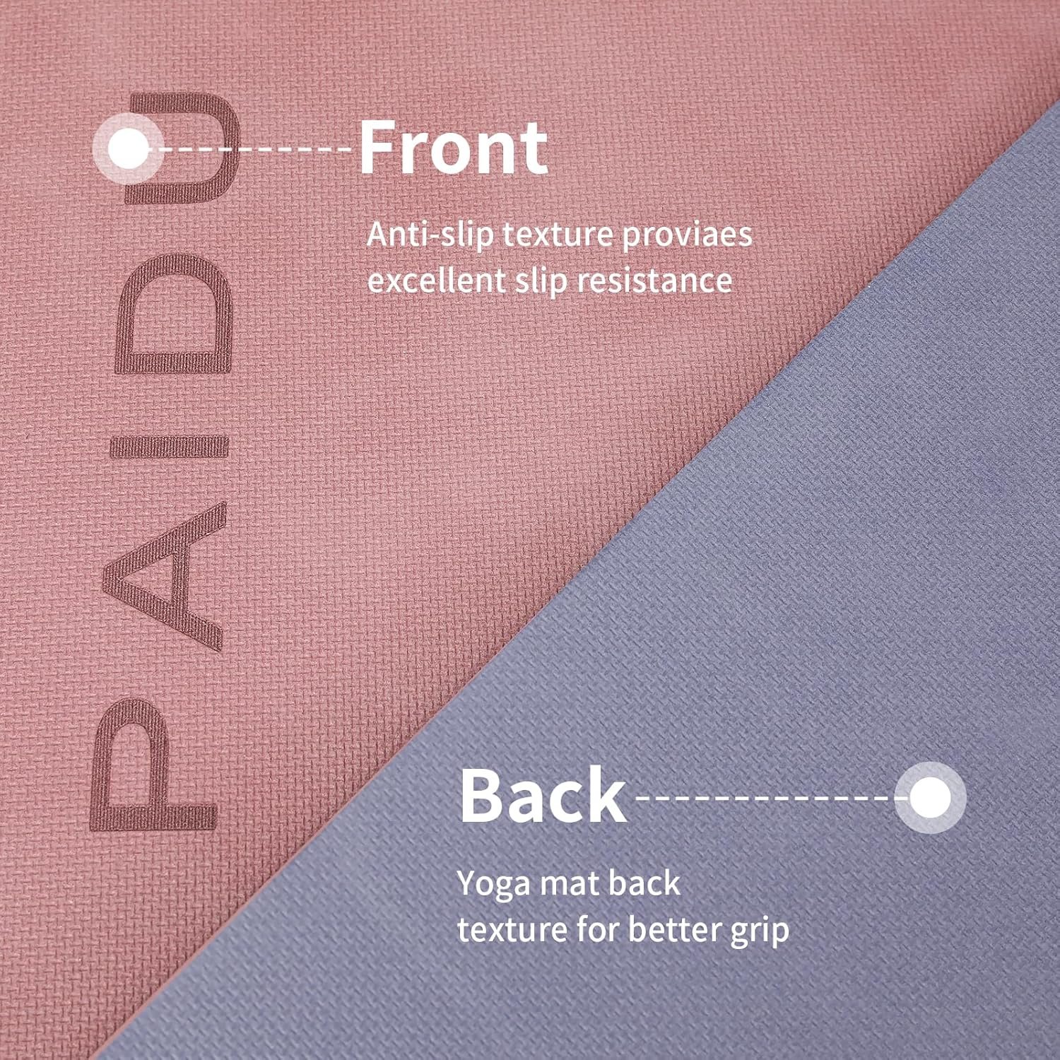 Yoga Mat Non Slip Anti-tear,extra thick-2/5 inch(10MM)High Resiliency Professional POE Yoga Mats for Women Men Kids,72"x24"inch,Workout, Yoga, Pilates and Floor Exercise, with Carrier Strap - Image 3