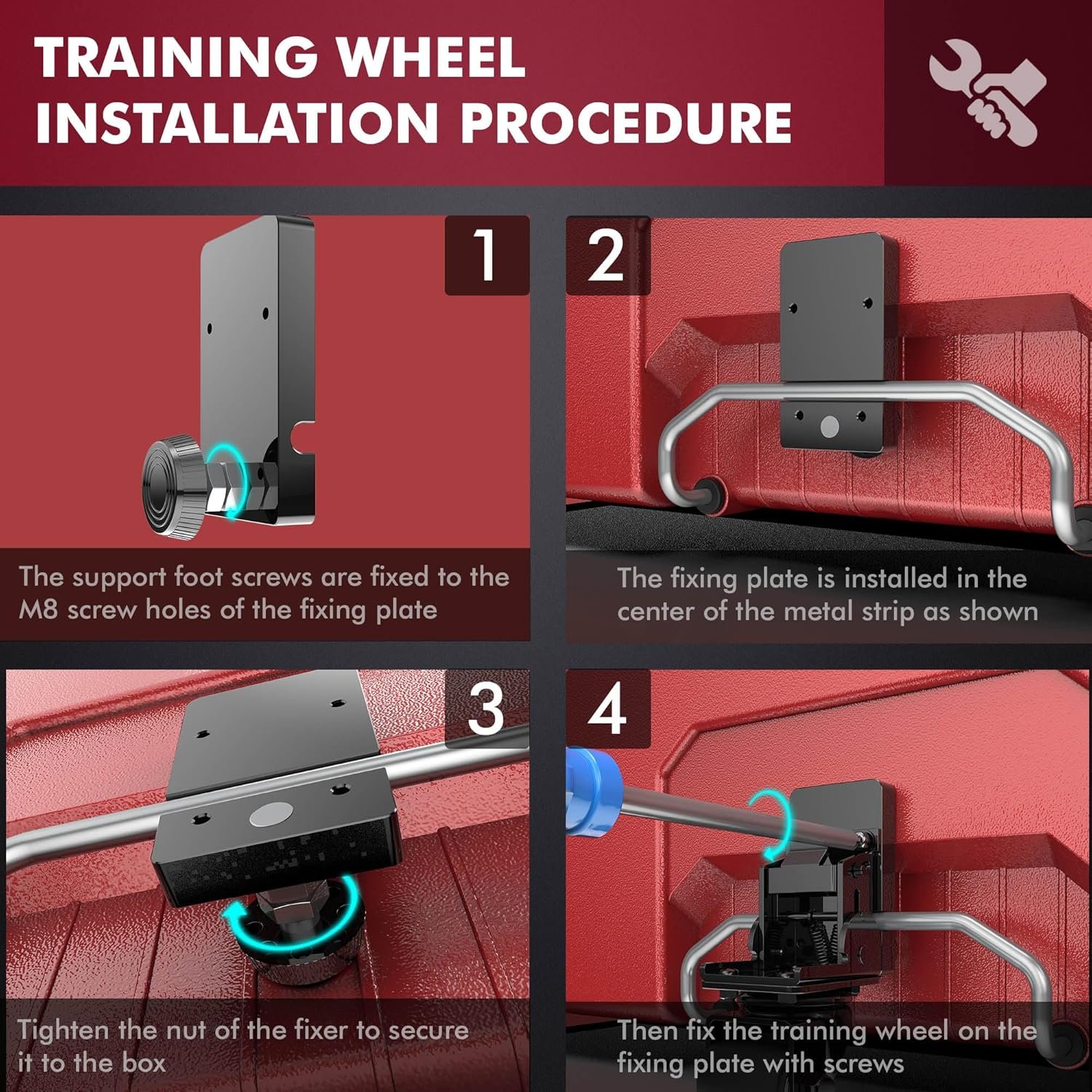 Packout Caster Wheel Kit, Upgraded Metal Front Wheels Fit for Milwaukee 48-22-8427/8426 Packout Rolling Tool Box-Accessories for Packout Toolbox, Folding Packaging Accessories Make Shipping Easy - Image 6