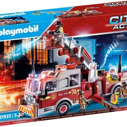Playmobil Rescue Vehicles: Fire Engine with Tower Ladder