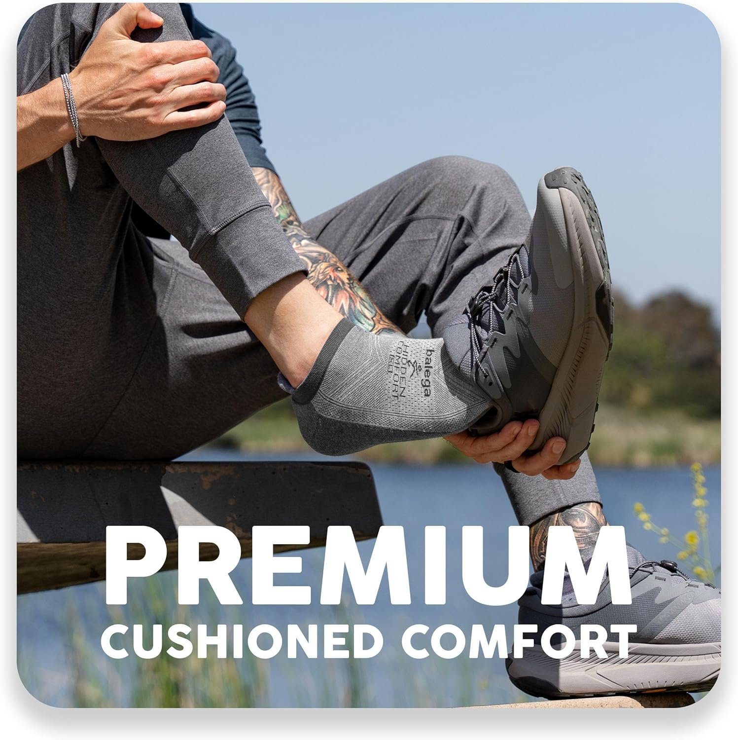 Balega Unisex Hidden Comfort Performance No Show Athletic Running Socks - Image 2