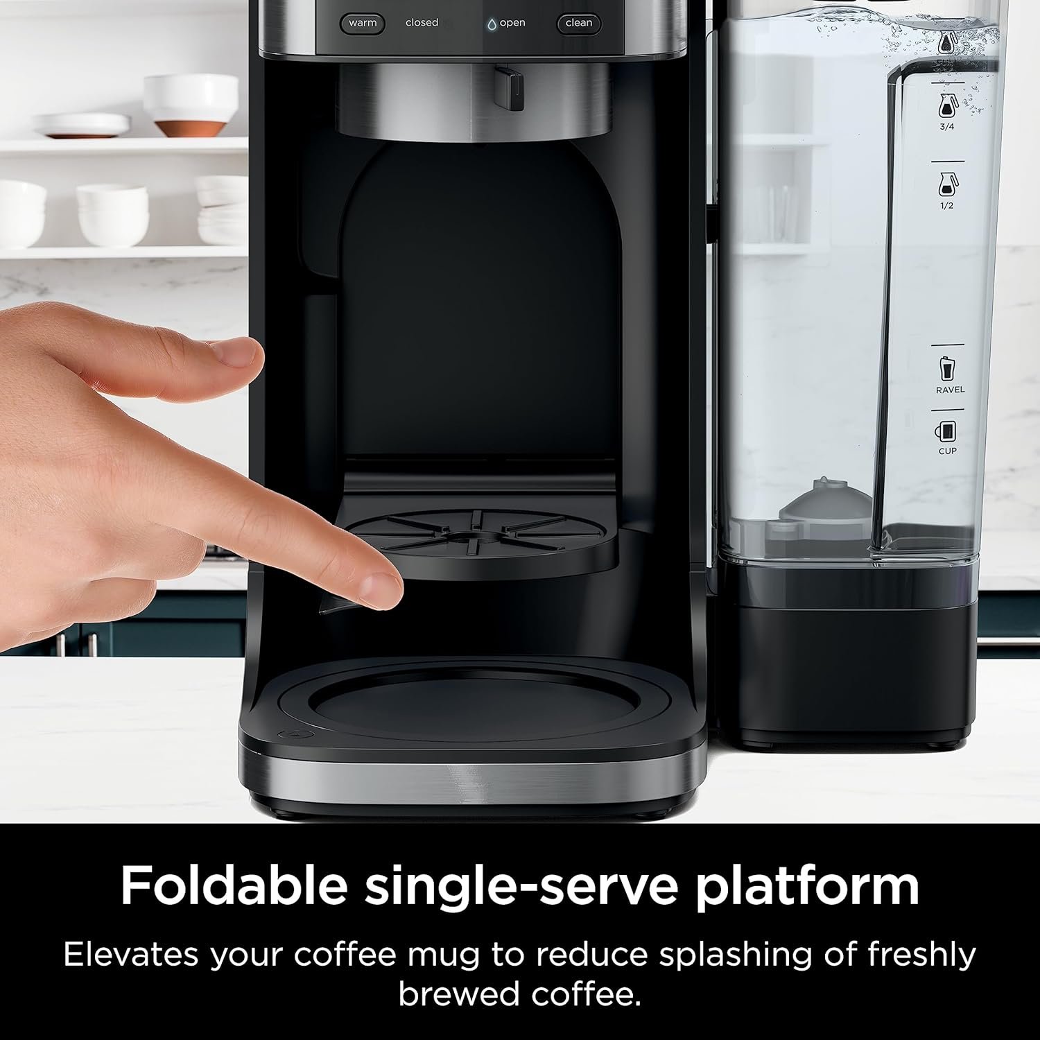 Ninja | Drip Coffee Maker | DualBrew Pro Hot & Iced Coffee Machine | Use with K-Cup Coffee Pods | 3 Brew Styles (Classic, Rich, & Iced) | 60oz Removable Reservoir & Dishwasher Safe | Black | CFP101 - Image 7