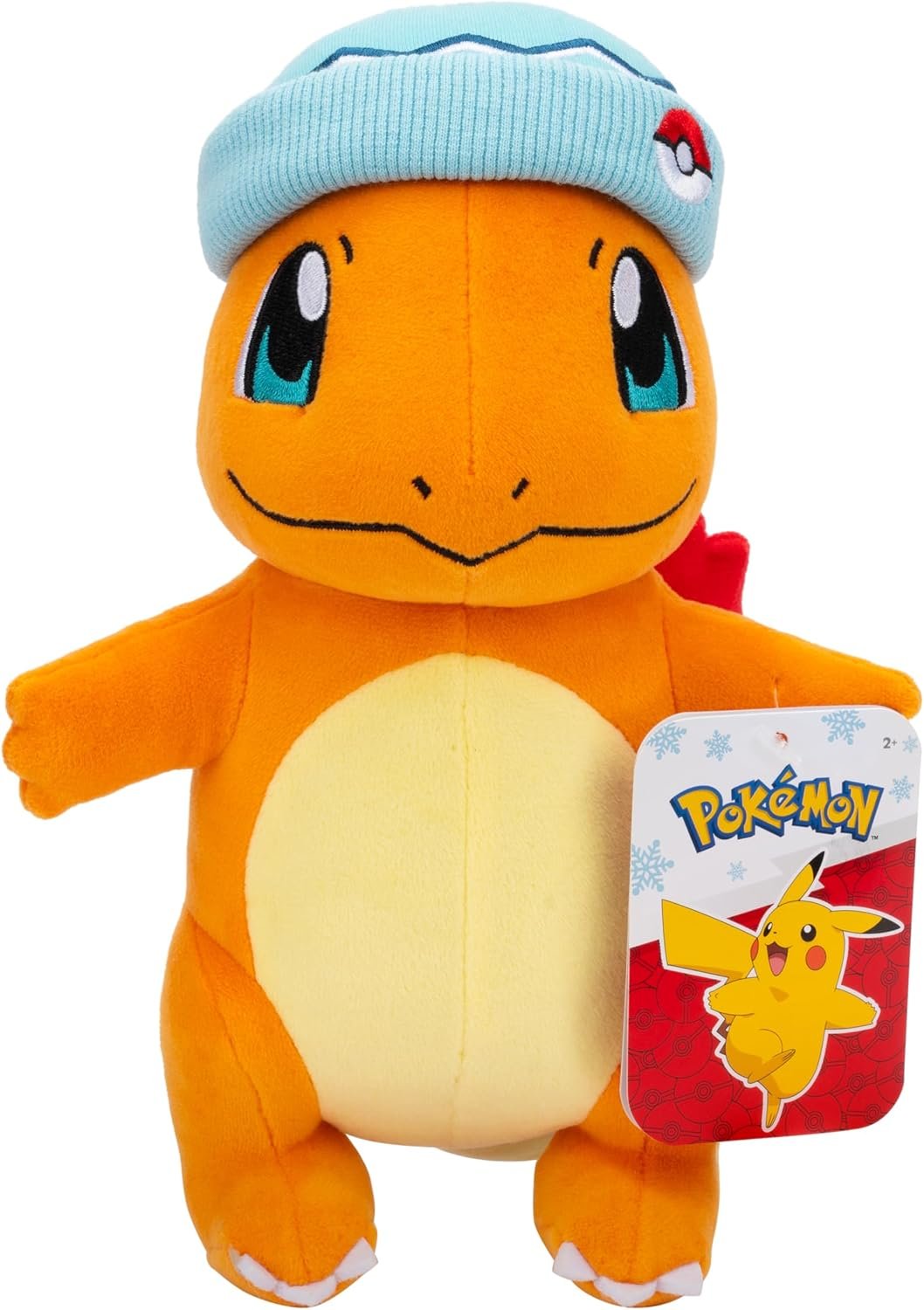 Pokemon 2025 8" Charmander Holiday Christmas Plush with Winter Hat Accessory - Officially Licensed - Generation 1 Starter - Stuffed Animal Toy Figure - Stocking Stuffer Gift Kids, Boys, Girls - 2+ - Image 5