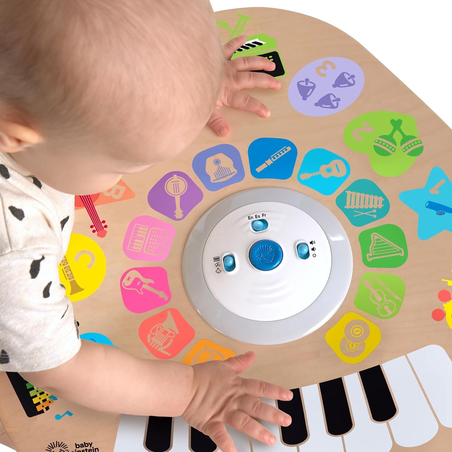 Baby Einstein Clever Composer Tune Table Magic Touch Electronic Wooden Activity Toddler Toy, Ages 6 Months + - Image 5
