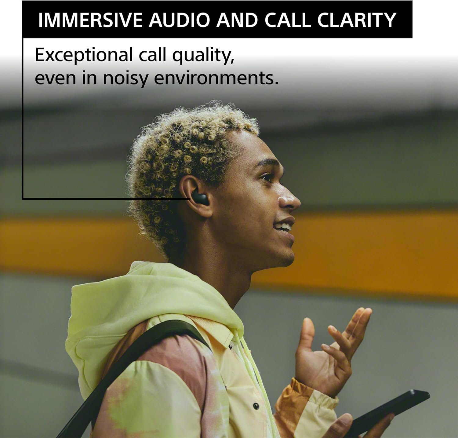 Sony LinkBuds Fit Truly Wireless Noise Canceling Earbud Headphones, Small & Light with Newly Developed Air Fitting Supporters, Black - Image 5