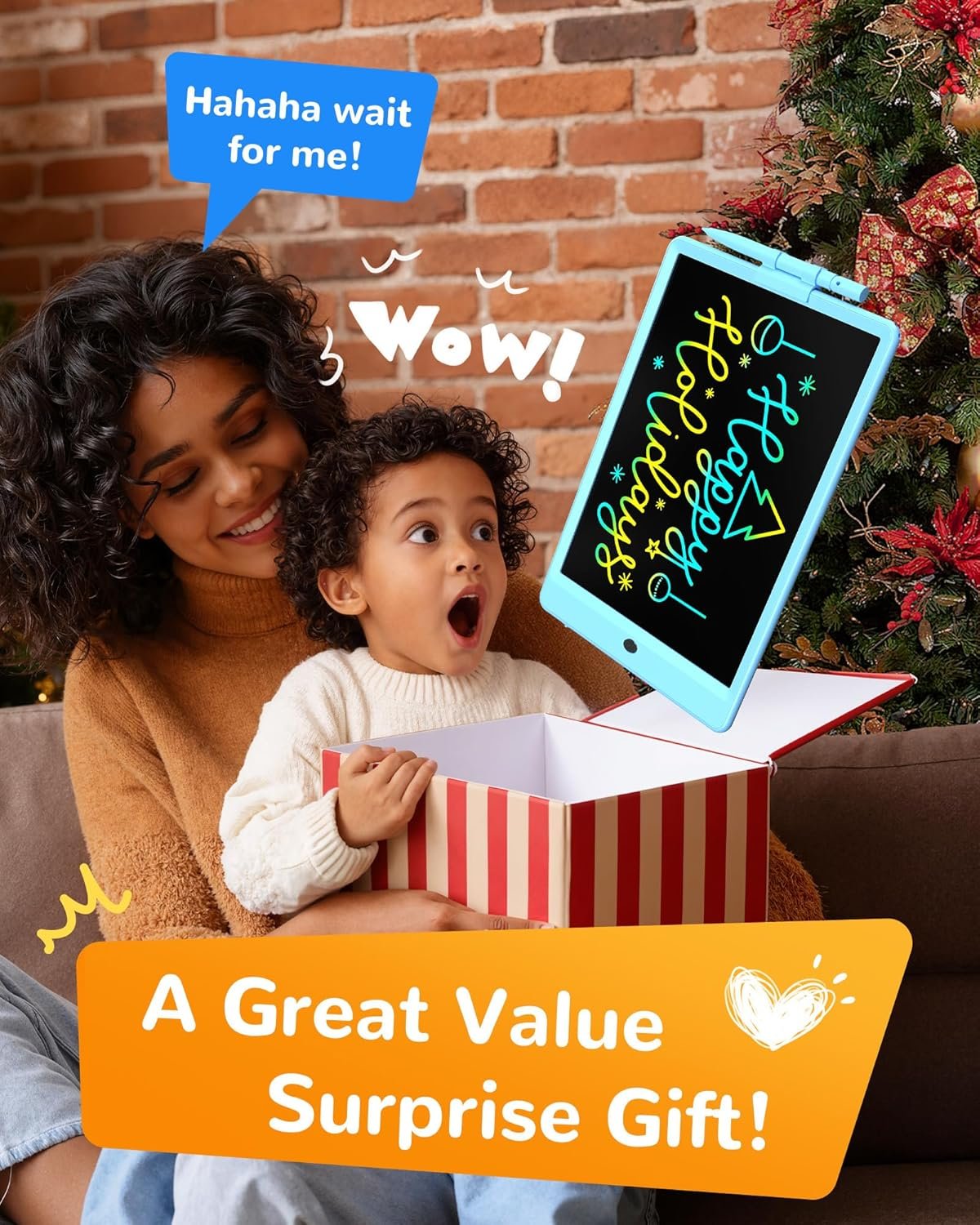 KOKODI LCD Writing Tablet, Gifts for 3 Years Old Boys and Girls,10 Inch Colorful Doodle Board Drawing Tablet, Erasable Reusable Electronic Drawing Pads, Educational and Learning Toys for Kids - Image 7