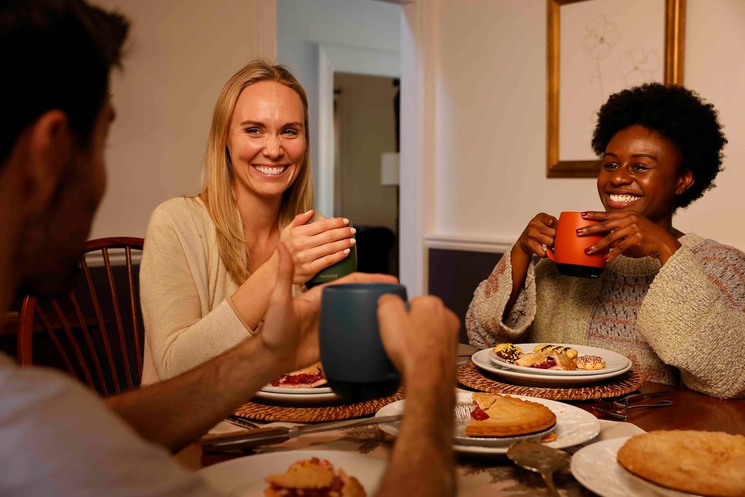 Nextmug - Temperature-Controlled, Self-Heating Coffee Mug (Burgundy - 14 oz.) - Image 7