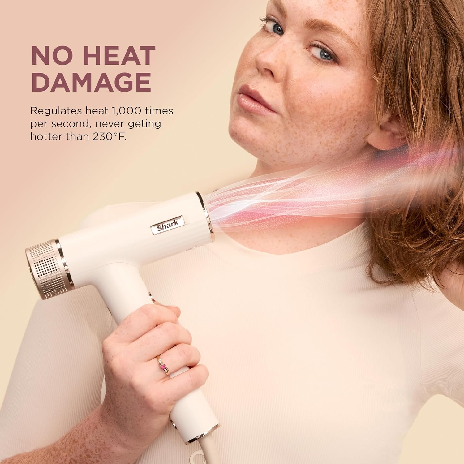 Shark Hair Dryer | SpeedStyle | No Heat Damage Hair Styling Tool | 3 Styling Tools Included | Portable & Powerful Blow Dryer | Best for Straight & Wavy Hair | Silk | HD331 - Image 2