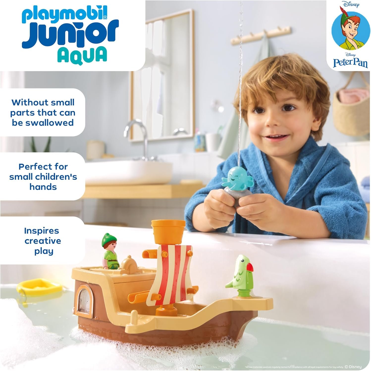 Playmobil Junior & Disney: Peter Pan's Splashing Pirate Ship - Image 3