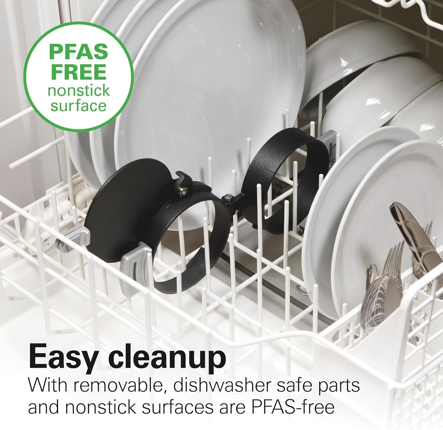 Hamilton Beach Breakfast Sandwich Maker with Egg Cooker Ring, Customize Ingredients, Perfect for English Muffins, Croissants, Mini Waffles, Perfect White Elephant Gifts, Mint (25482) - Image 5