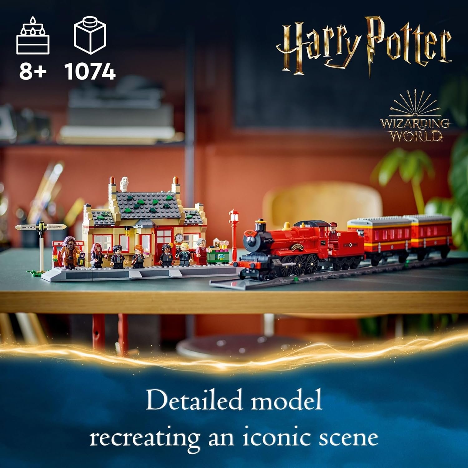 LEGO Harry Potter Hogwarts Express & Hogsmeade Station Building Toy - Pretend Play and Display Decor for Boys & Girls, Ages 8+ - Gift Idea for Birthdays - 76423 - Image 2