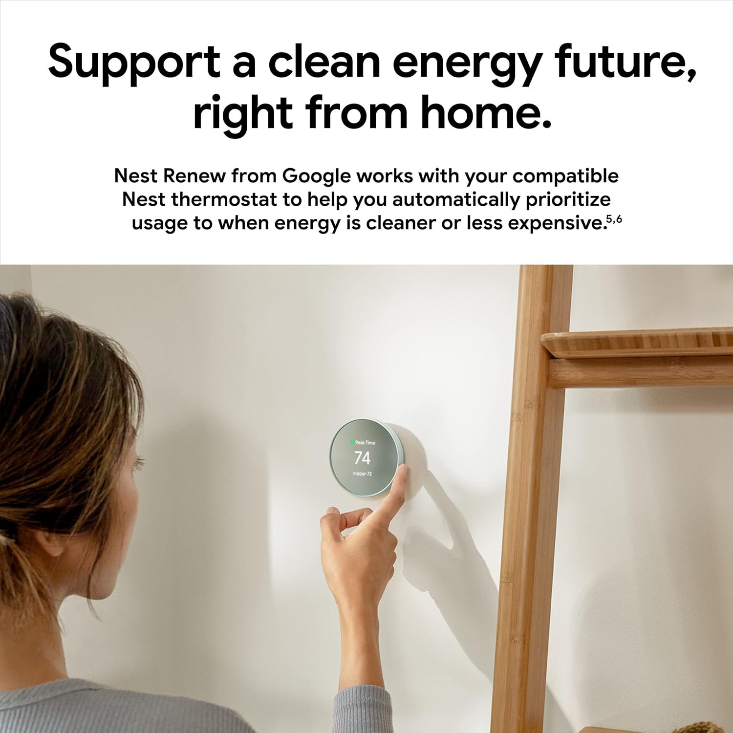Google Nest Thermostat - Smart Thermostat for Home - Programmable Wifi Thermostat - Fog - Image 6
