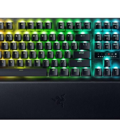 Razer Huntsman V3 Pro 8KHz Esports Gaming Keyboard: Analog Optical Switches Gen 2-8000 Hz Polling Snap Tap - Rapid Trigger - Adjustable Actuation - Media Controls - PBT Keycaps - Black