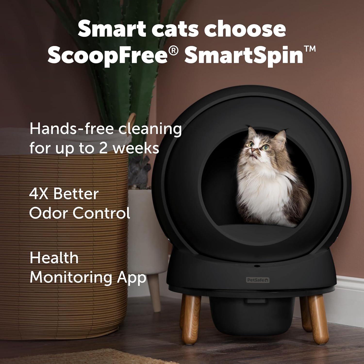 PetSafe ScoopFree SmartSpin Self-Cleaning Litter Box Bundle - Smart Cat Litter Box - Automatic Waste Collection - Odor Control - Complete Litter Kit - Multi-Cat Households - Image 3