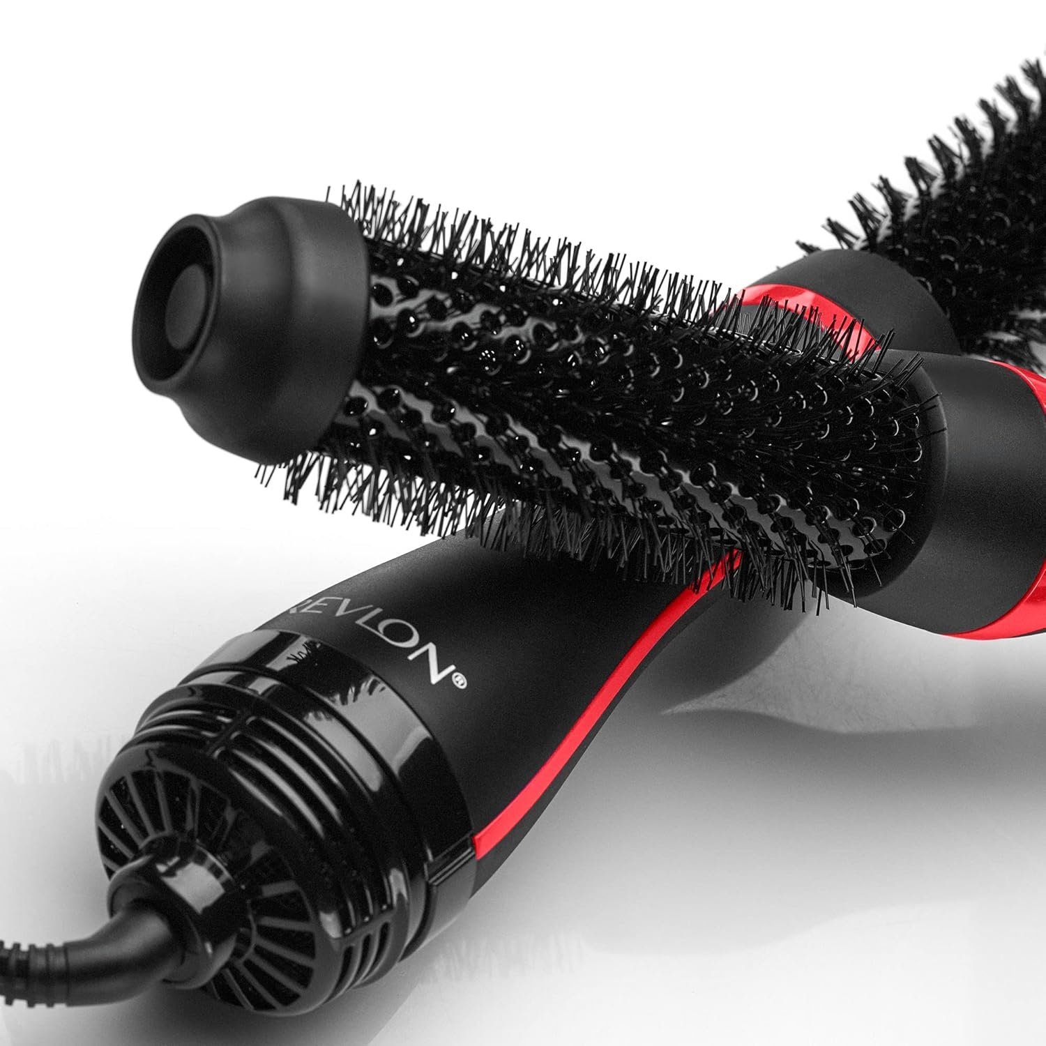 REVLON One-Step Root Booster Round Blow Dryer Brush and Hair Styler - Revive Styles, Boost Roots, and Add Volume to hair with this Hot Air Brush, 1 ½ inch Barrel (Black) - Image 3