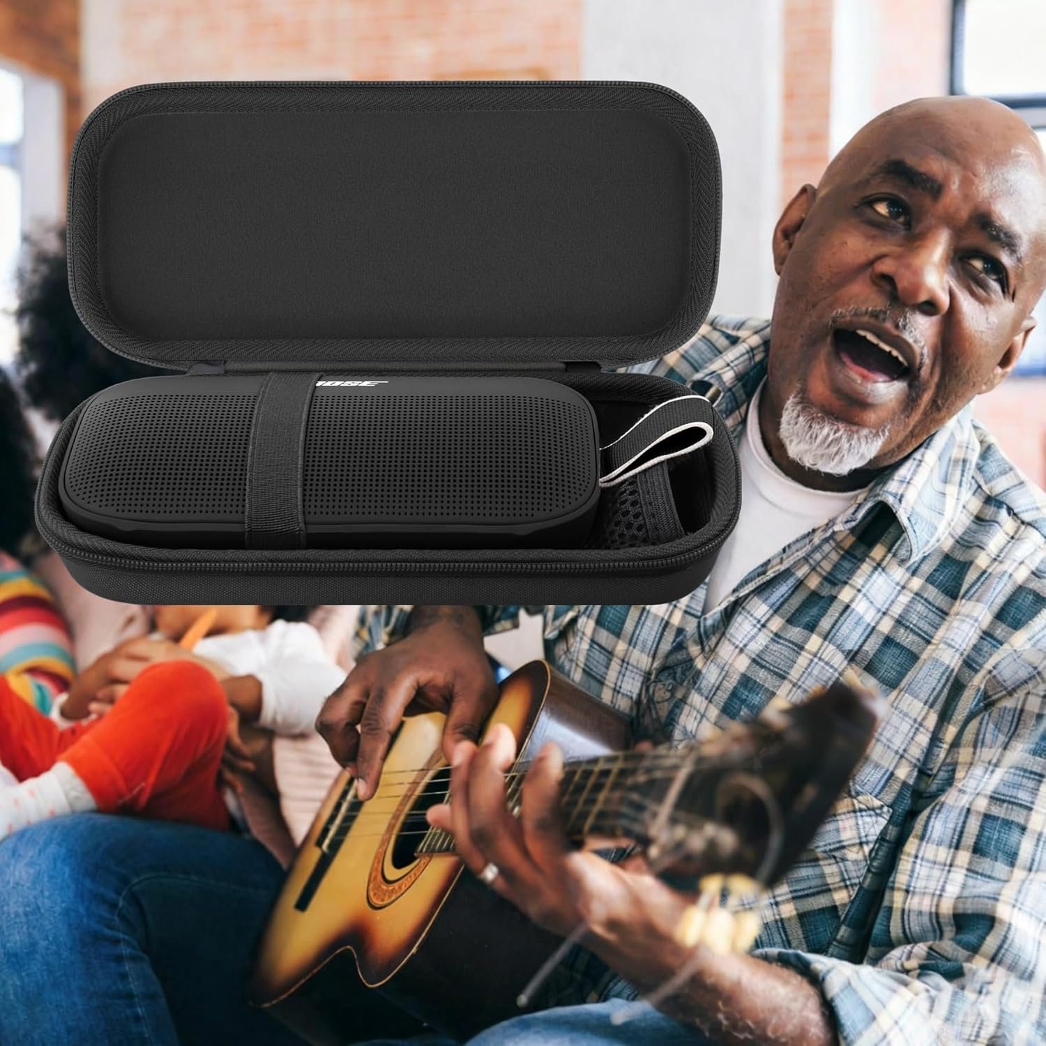 Aenllosi Hard Carrying Case Replacement for Bose New SoundLink Flex 2nd Gen/Bose SoundLink Flex Bluetooth Portable Speaker (Black) - Image 5