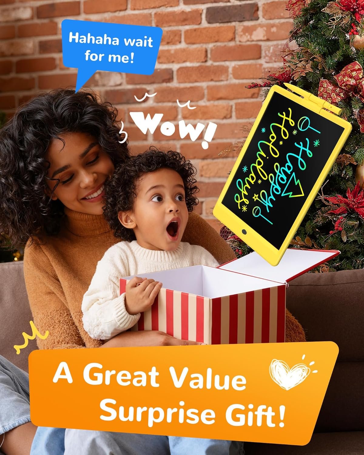 KOKODI LCD Writing Tablet, 10 Inch Colorful Doodle Board Drawing Tablet, Erasable Reusable Electronic Drawing Pads, Educational and Learning Toy for 3-6 Years Old Boy and Girls - Image 7