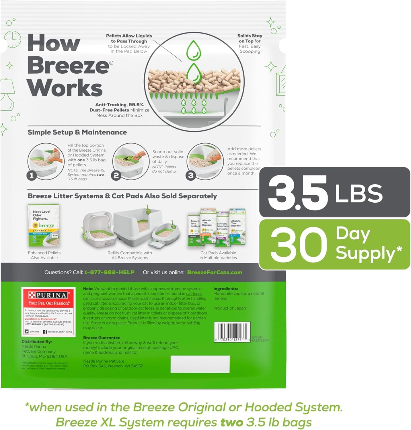 Purina Litter Tidy Cat Breeze Pellets, 3.5 lb, 2 Packs, Limited Edition - Image 5