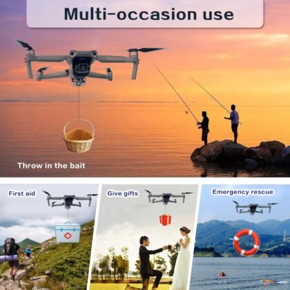 for DJ Air2S Dedicated Airdrop Quick Release Module is Suitable for Transporting Wedding Fishing Bait Lines Throwing and Rescue Equipment, and is Compatible With Air2S Drone Accessories (Air 2)