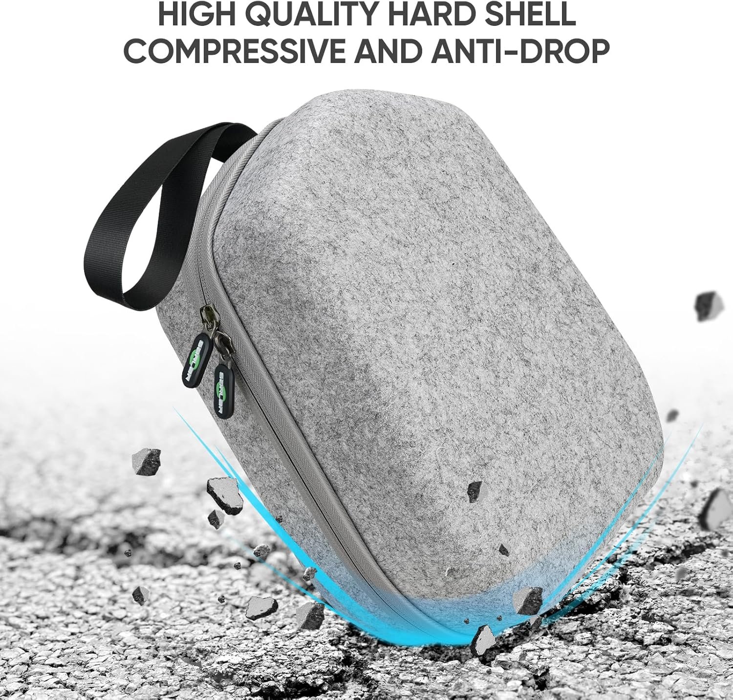 sarlar Hard Carrying Case Compatible with Meta Quest 3S/Quest 3/Oculus Quest 2/Vision Pro Official Original/Elite Strap VR Headset and Controller Accessories, Suitable for Travel and Home Storage - Image 4