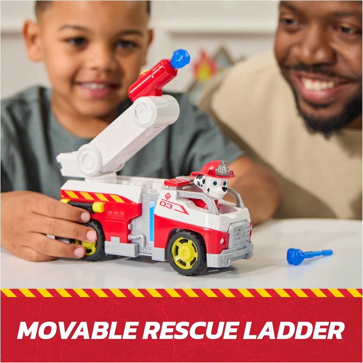 Paw Patrol Fire Rescue: Marshall Rescue Fire Engine with Action Figure & Projectile Launcher & Toy Truck, Kids Toys for Boys & Girls Ages 3 and Up - Image 4
