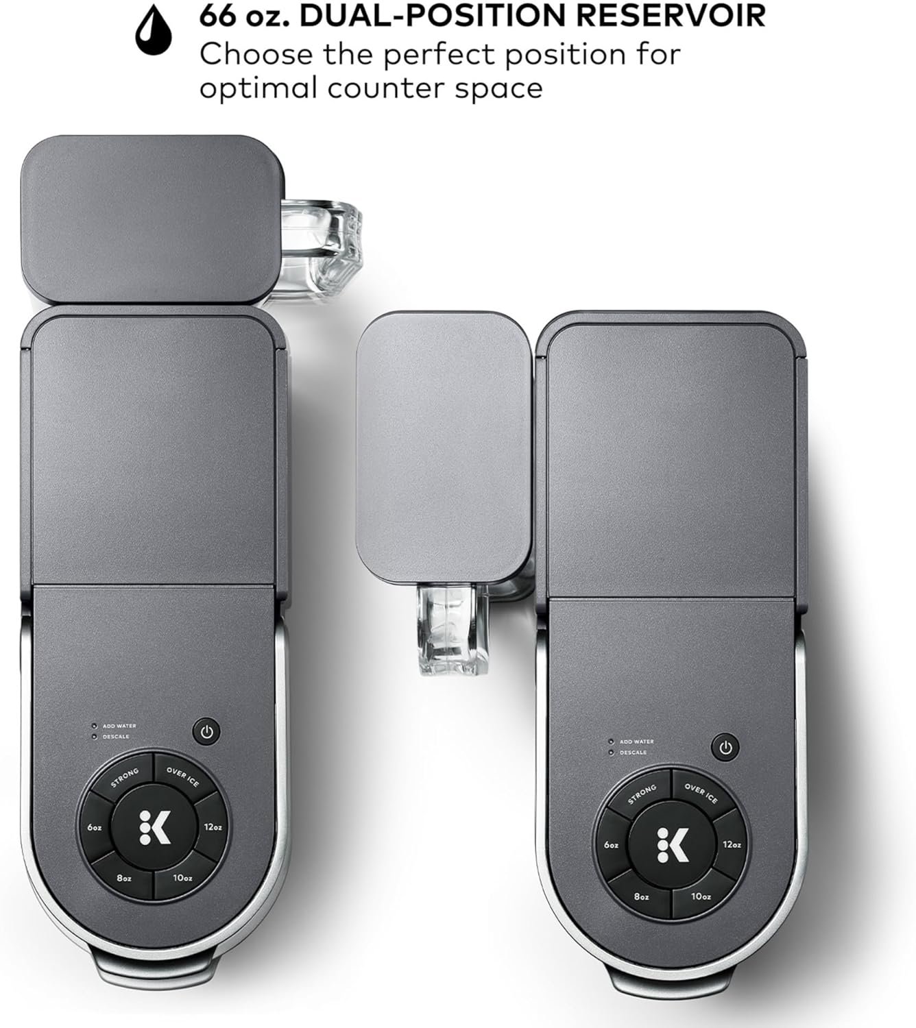 Keurig K-Supreme Single Serve K-Cup Pod Coffee Maker, MultiStream Technology, 4 Brew Sizes, 66oz Dual-Position Removable Reservoir, Gray - Image 8