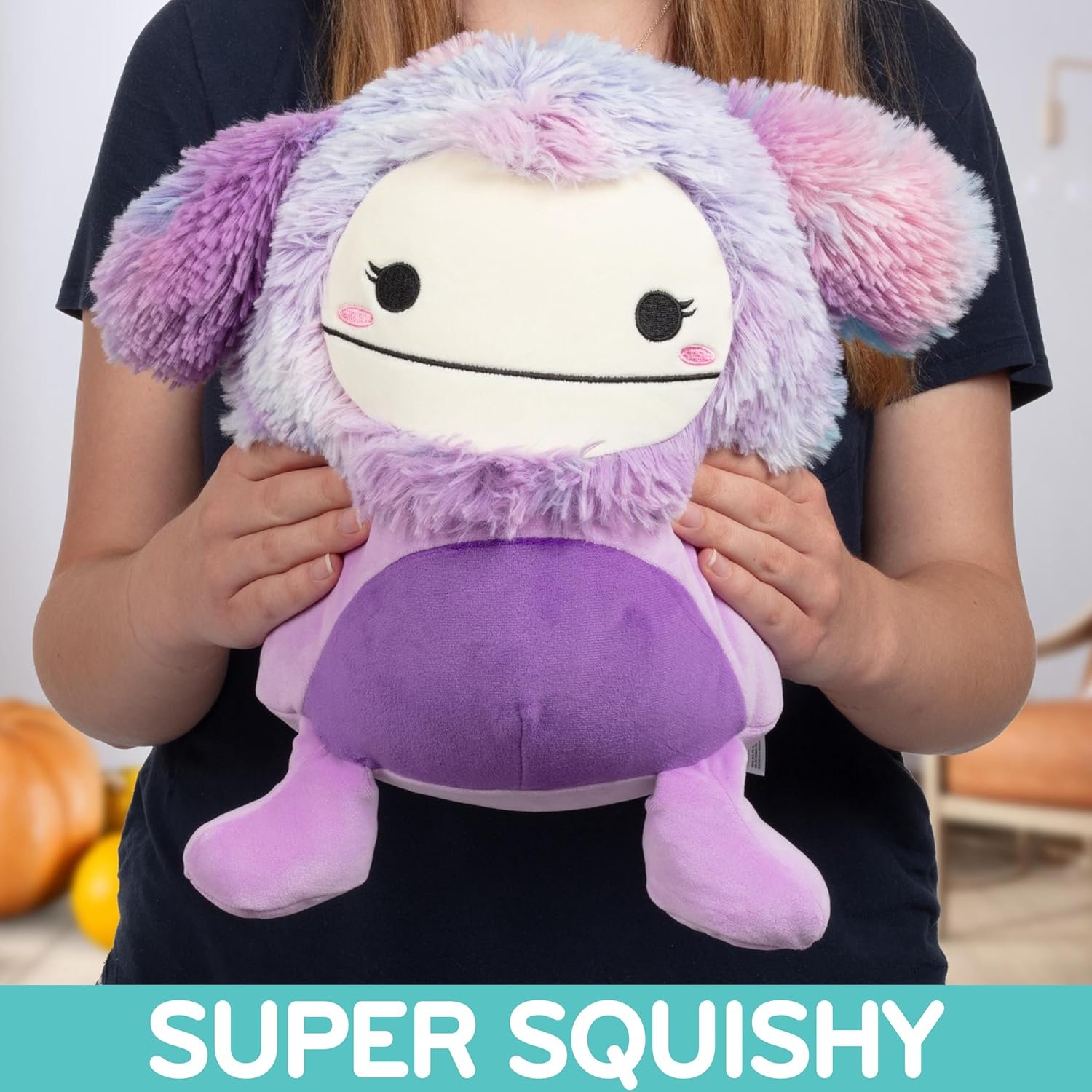 Squishmallows Original 10-Inch Eden The Purple Bigfoot - Official Jazwares Plush - Collectible Soft & Squishy Big Foot Stuffed Animal Toy - Add to Your Squad - Gift for Kids, Girls & Boys - Image 3