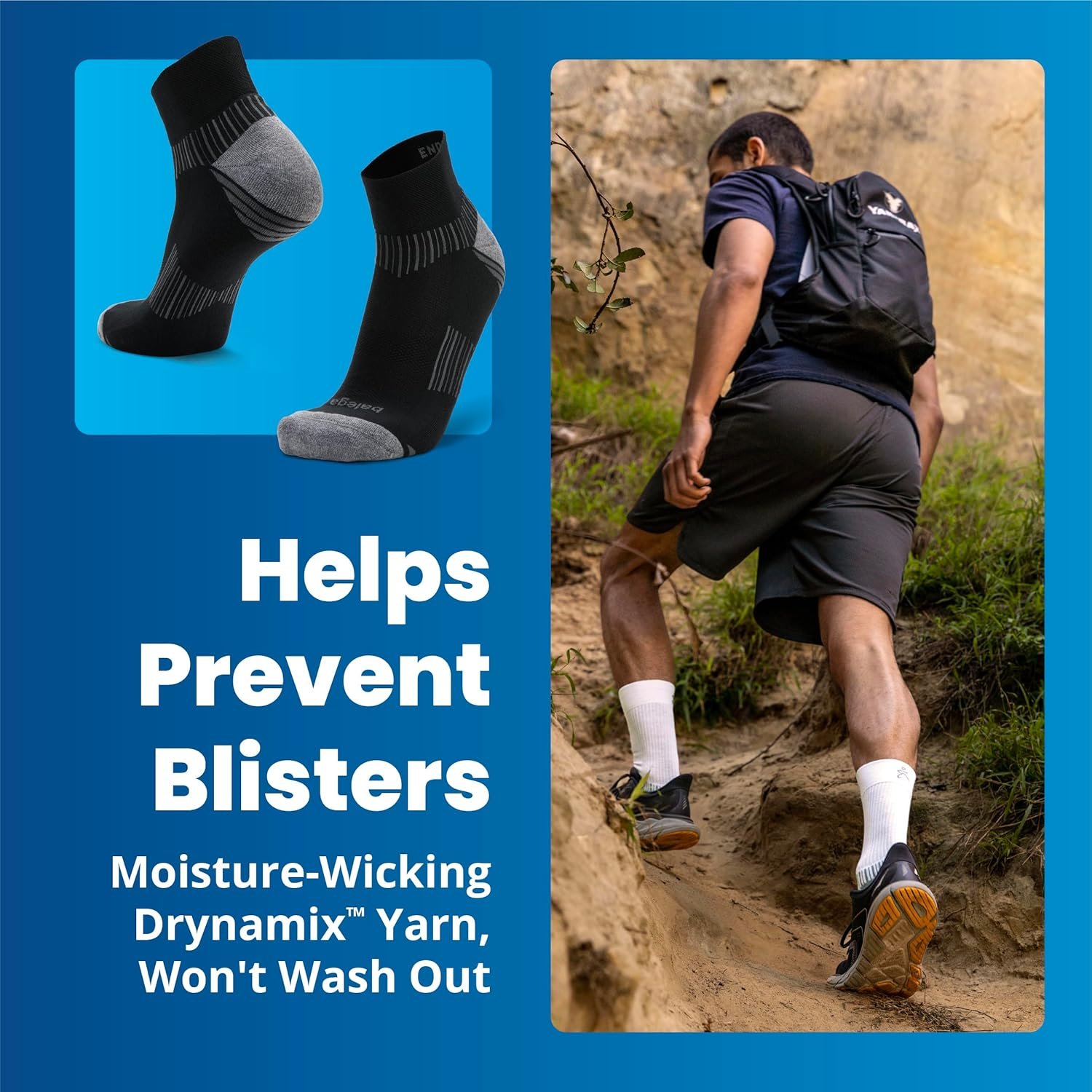 Balega Enduro V-Tech Quarter Socks For Men and Women (1 Pair) (2016 Model) - Image 3