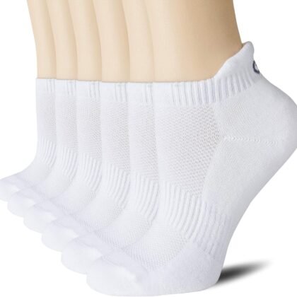 CS CELERSPORT 6 Pairs Ankle Athletic Running Socks Low Cut Sports Tab Socks for Men and Women