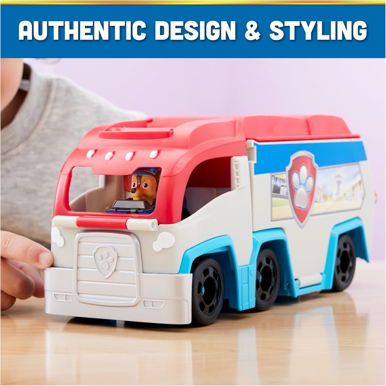Paw Patrol: Pup Squad Patroller Team Vehicle, Toy Truck with Collectible Chase Toy Car, Kids Toys for Boys & Girls Ages 3+ - Image 3