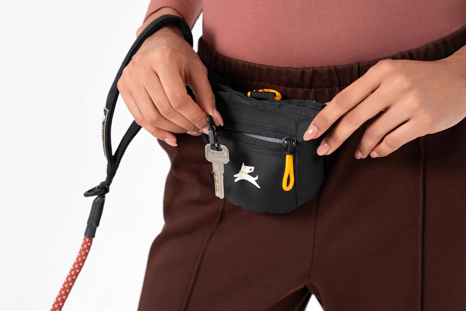 OllyDog Goodie Treat Bag, Dog Treat Pouch, Waist Belt Clip for Hands-Free Training, Magnetic Closure, Dog Training and Behavior Aids, Three Ways to Wear (Raven S'25) - Image 2