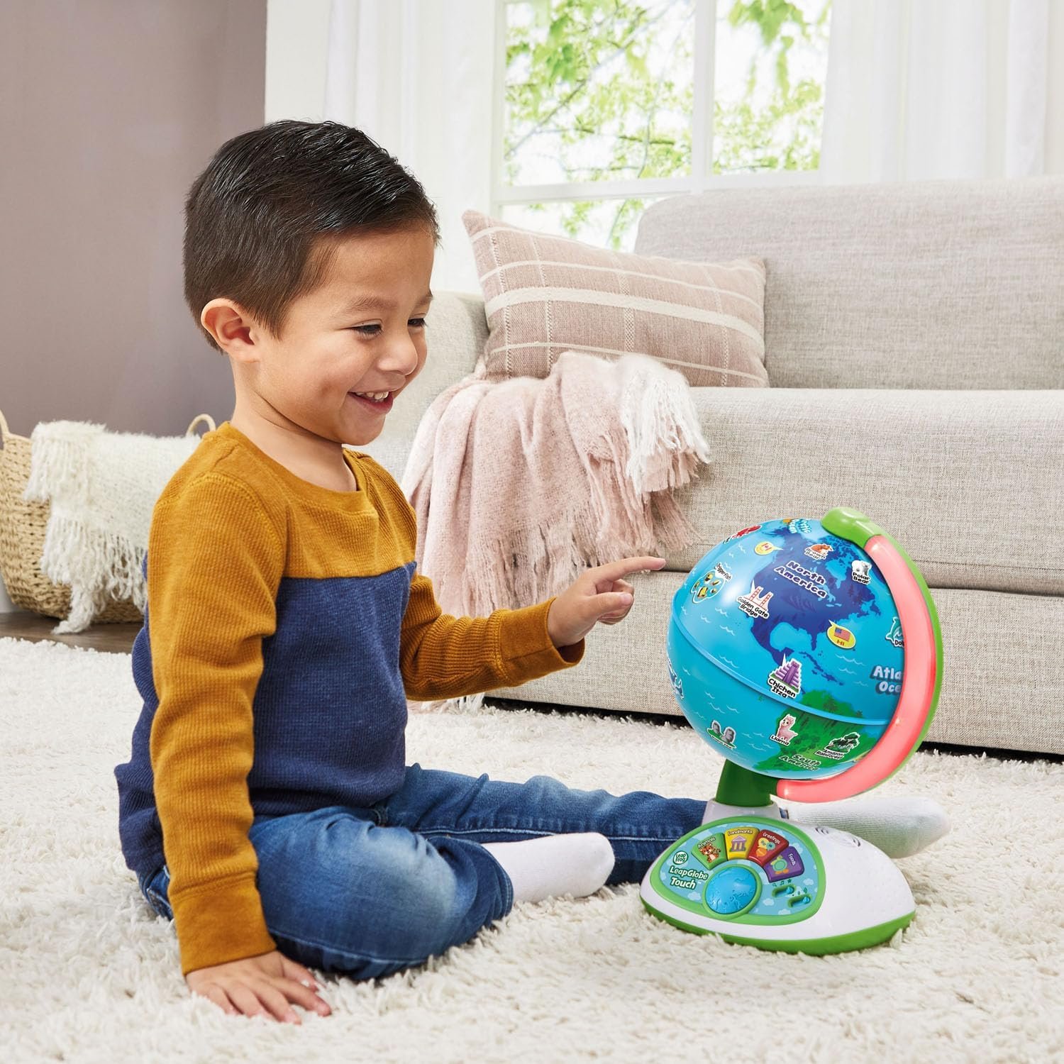 LeapFrog LeapGlobe Light-Up and Touch Interactive Electronic Globe for Kids, Exploration Toy for Ages 3 and Up - Image 5