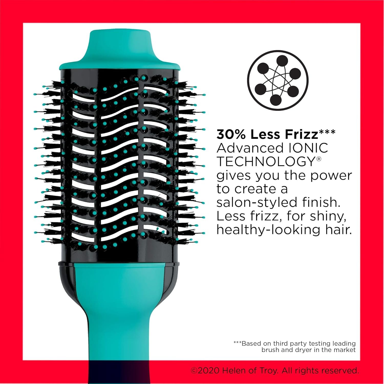 REVLON One Step Hair Dryer And Volumizer Hot Air Brush, Turquoise Volumizer, 1 Count - Image 2