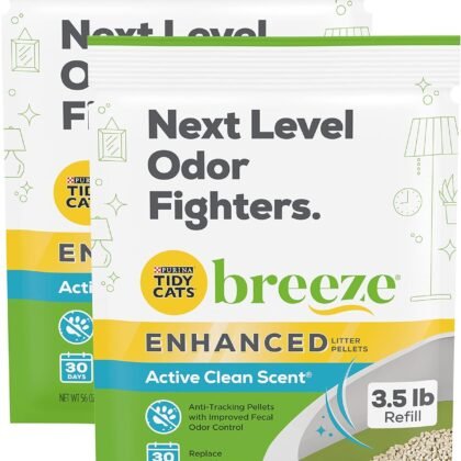 Purina Tidy Cats Breeze Litter Pellets, Enhanced Litter Pellets 3.5 lb (Pack of 2)