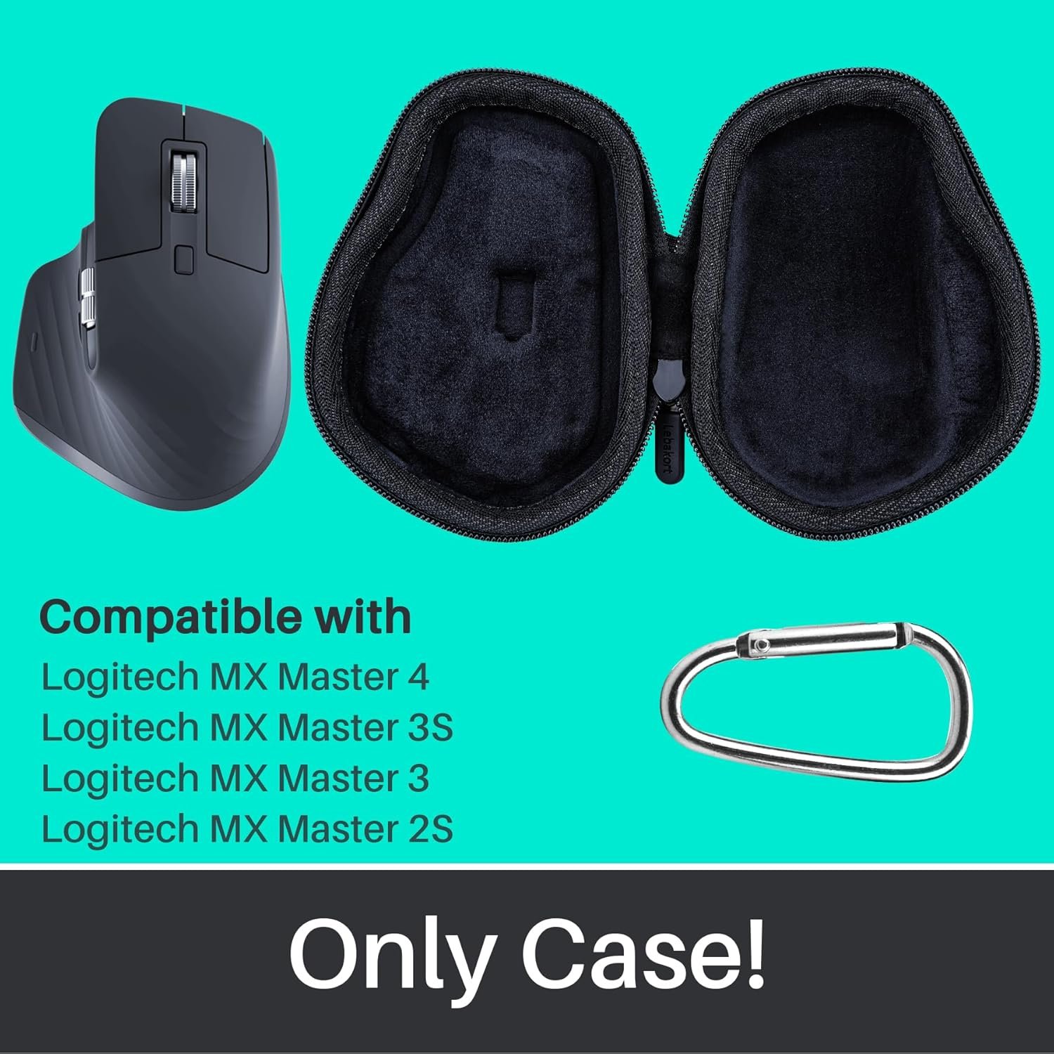 Storage Case Compatible with Logitech MX Master 4 / MX Master 3S / MX Master 3 / MX Matser 2S Advanced Mouse (Graphite Case) - Image 3
