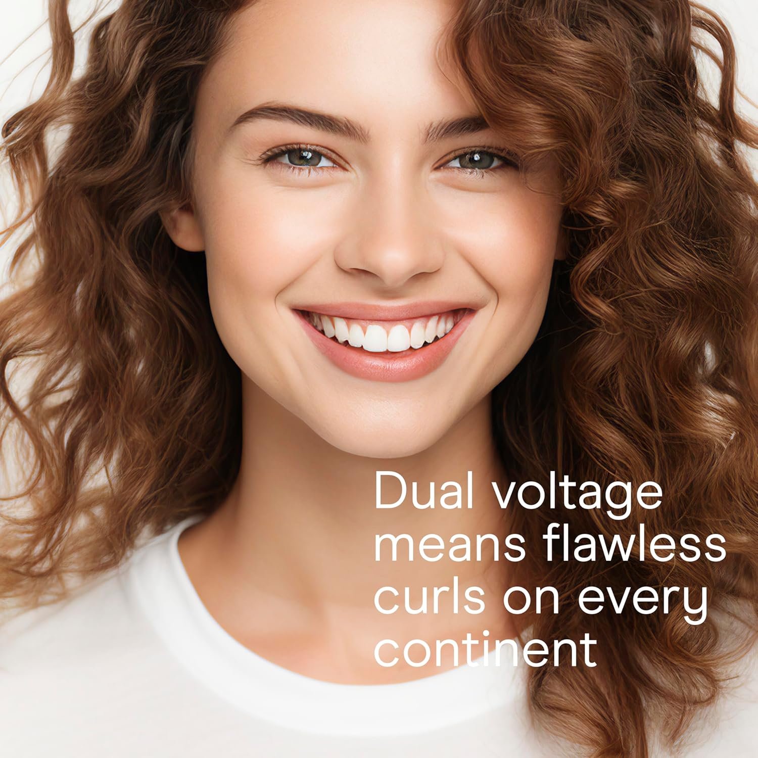 Conair Double Ceramic 1 ¼-Inch Long Barrel Curling Iron, 1¼-Inch Barrel Creates Loose Curls, Hair Curler for Use on Medium & Long Hair, White/Rose Gold - Image 6