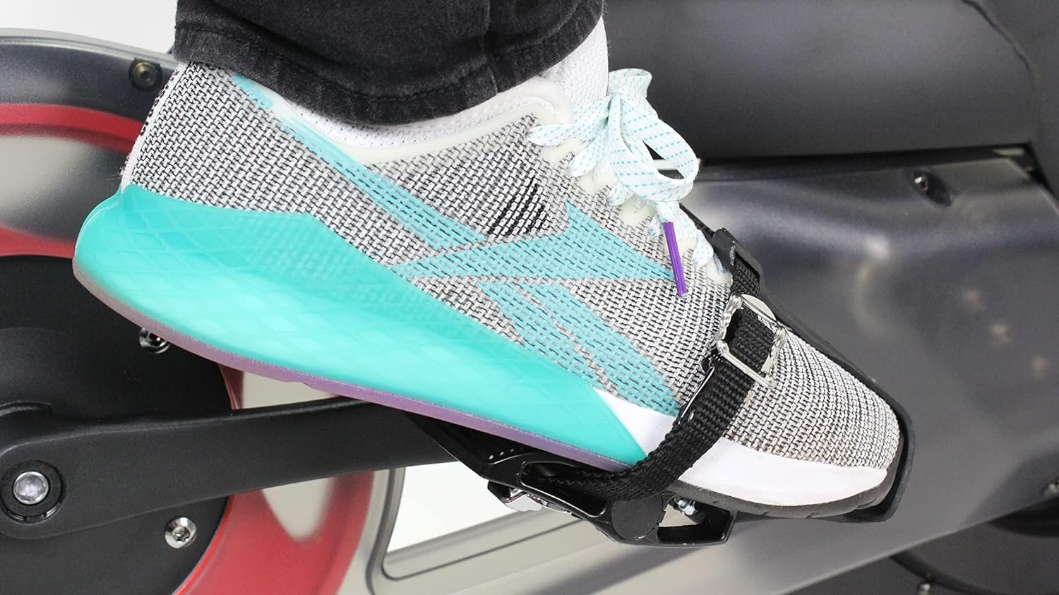 BV Bike Pedals Shimano SPD/Look Delta Compatible 9/16'' with Toe Clips - Peloton Pedals for Regular Shoes - Toe Cages for Peloton Bike - Exercise Bike Pedals - Universal Fit Bicycle Pedal - Image 5