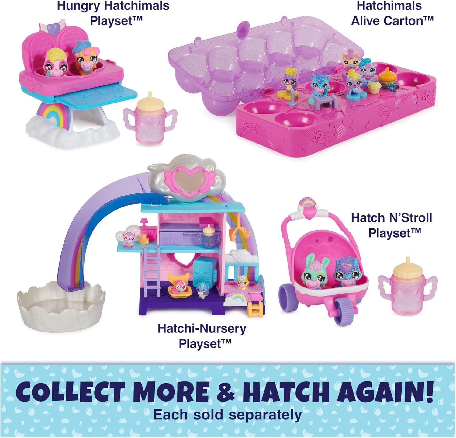 Hatchimals Alive, Egg Carton Toy with 5 Mini Figures in Self-Hatching Eggs, 11 Accessories, Gifts & Stocking Stuffers for Girls & Boys Ages 3 & up - Image 7
