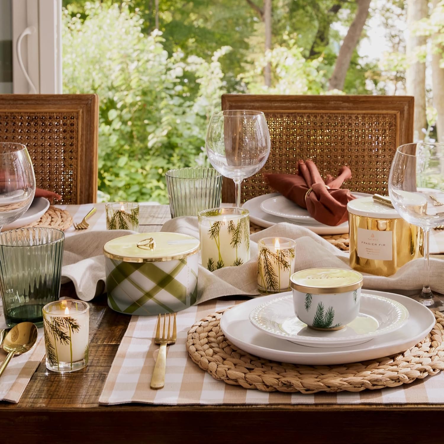 Thymes Frasier Fir Pine Needle Candle – Holiday Candles for Home Scented with Notes of Crisp Siberian Fir, Cedarwood & Sandalwood – Christmas Decor – Christmas Gifts for Women & Men (6.5 oz) - Image 8