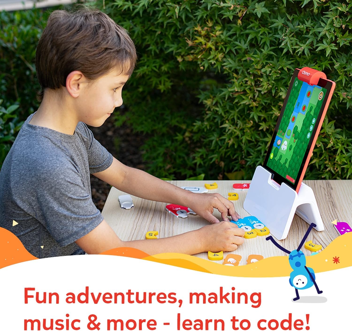 Osmo-Coding Starter Kit for Fire Tablet-3 Educational Learning Games Ages 5-10+-Learn to Code,Coding Basics & Coding Puzzles-STEM Toy Gifts,Boy & Girl(Osmo Fire Tablet Base Included-Amazon Exclusive) - Image 3